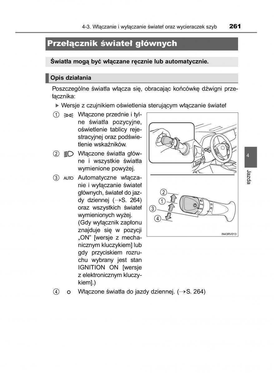 Toyota RAV4 IV 4 instrukcja / page 261