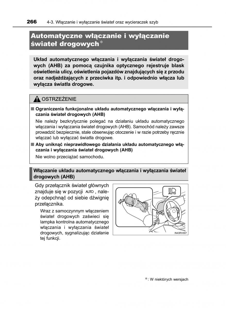 Toyota RAV4 IV 4 instrukcja / page 266