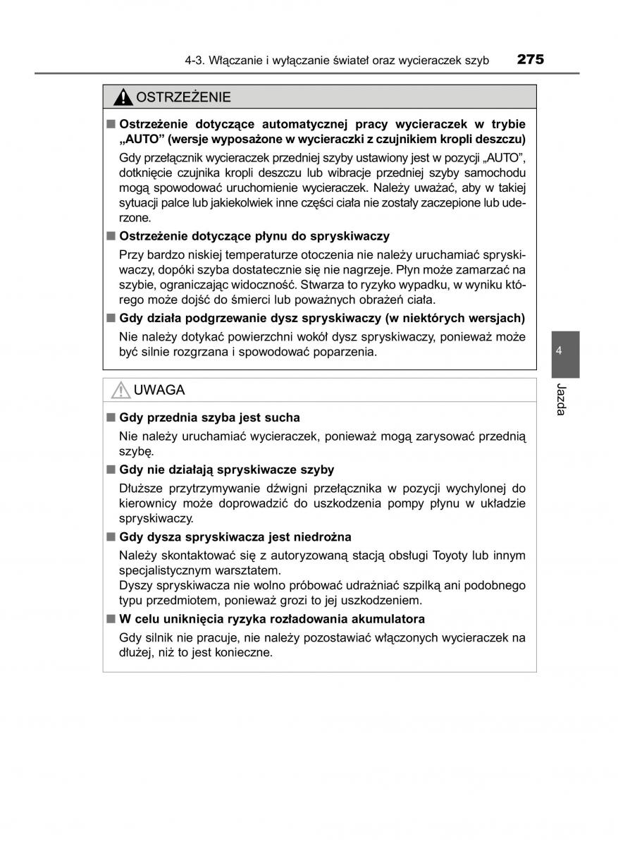 Toyota RAV4 IV 4 instrukcja / page 275