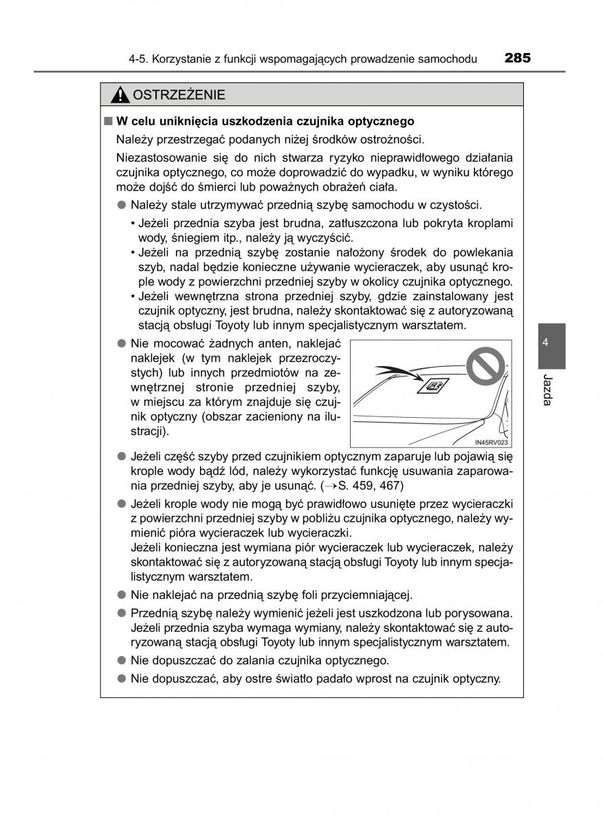 Toyota RAV4 IV 4 instrukcja / page 285