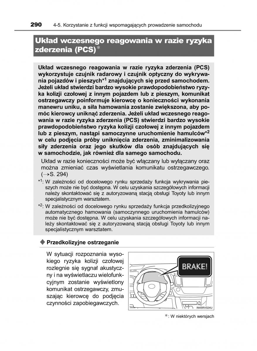 Toyota RAV4 IV 4 instrukcja / page 290