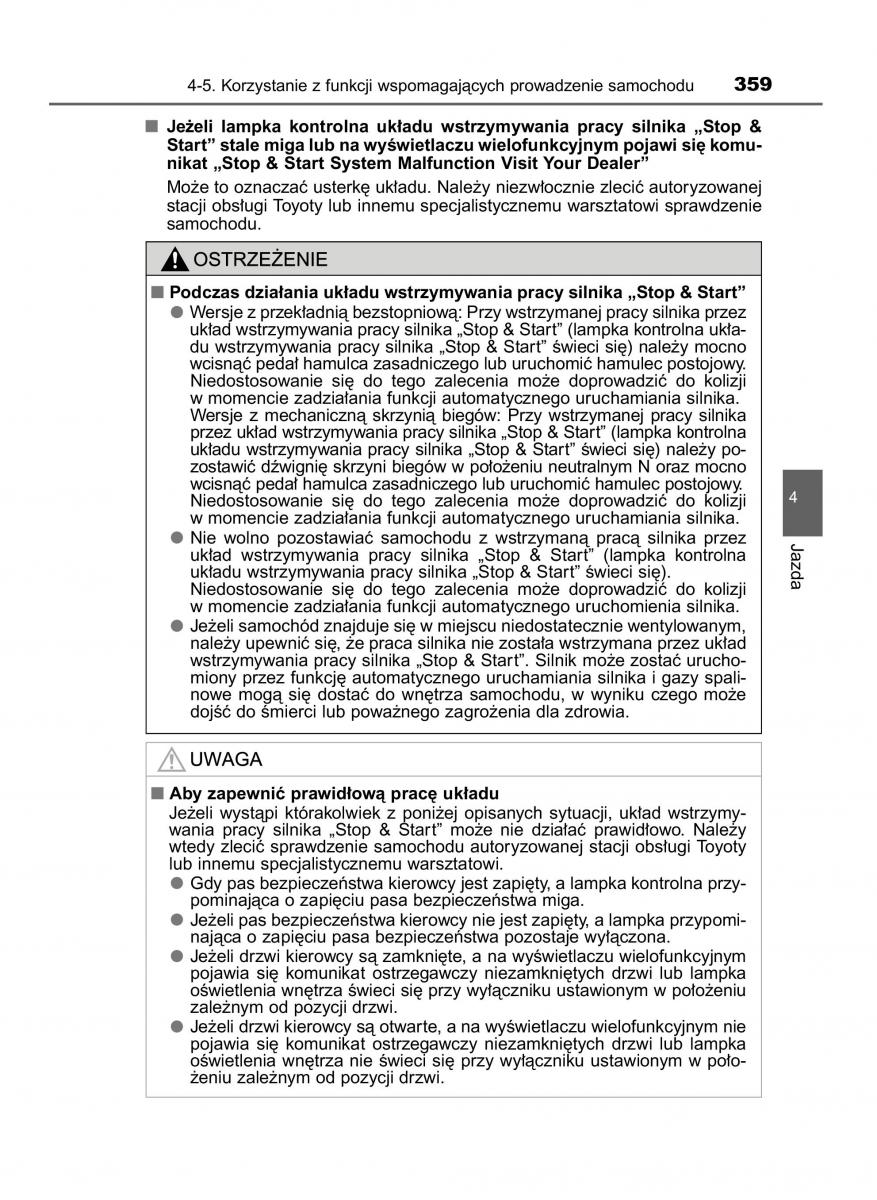 Toyota RAV4 IV 4 instrukcja obslugi / page 359