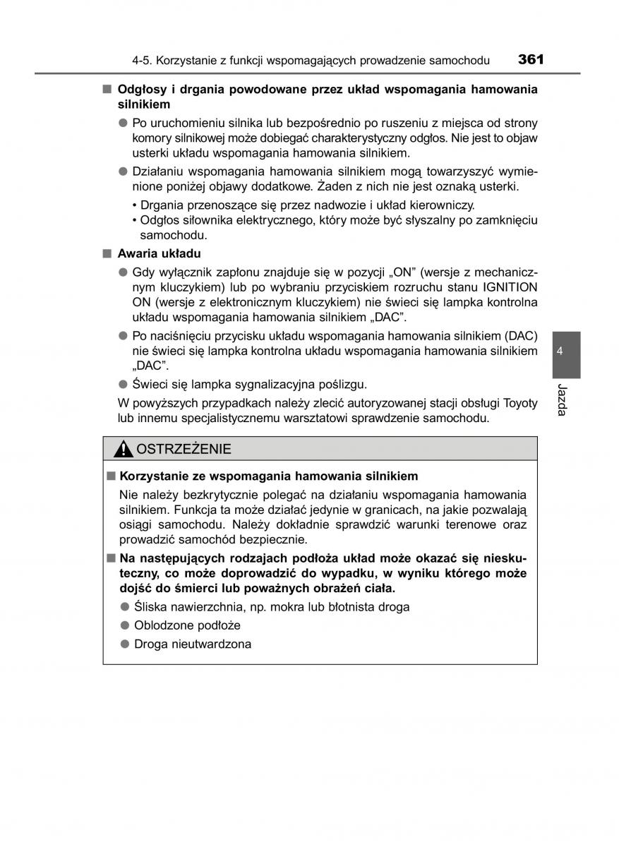 Toyota RAV4 IV 4 instrukcja obslugi / page 361
