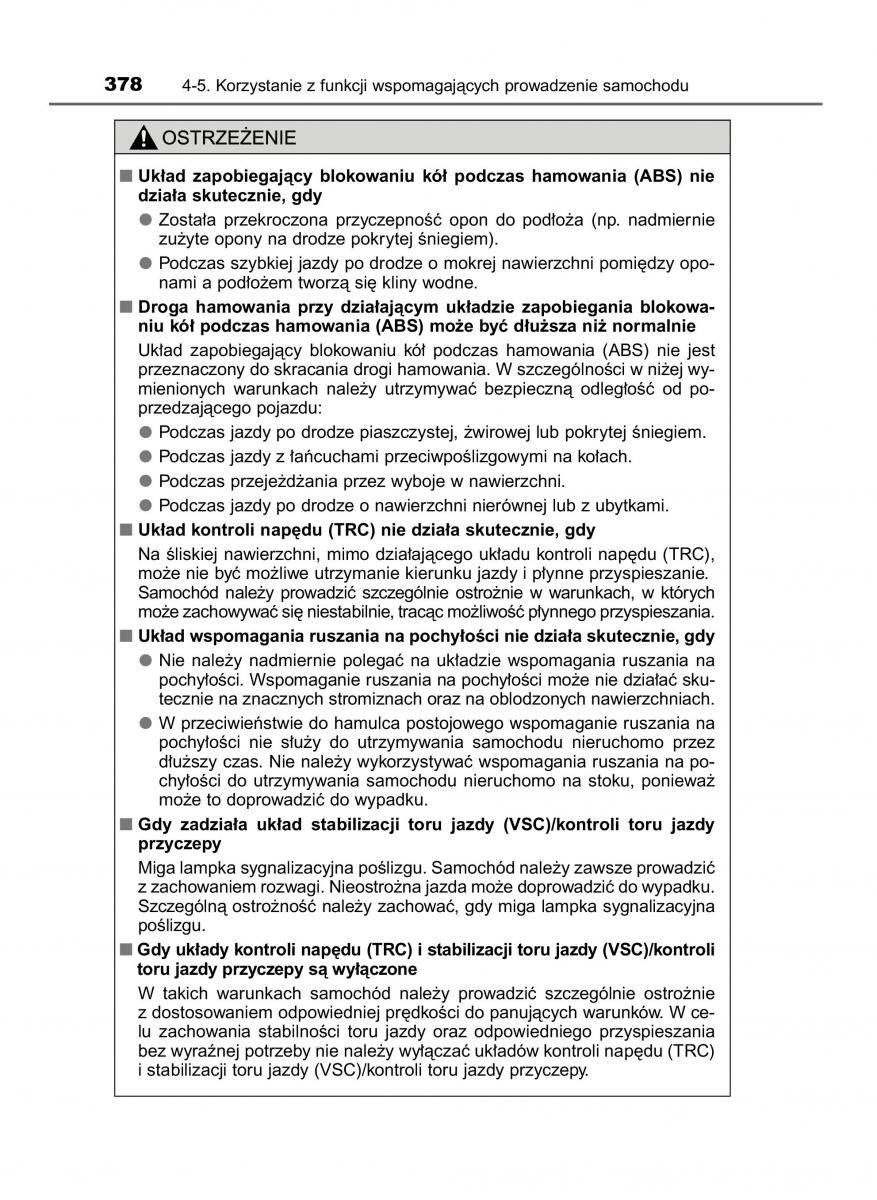 Toyota RAV4 IV 4 instrukcja obslugi / page 378