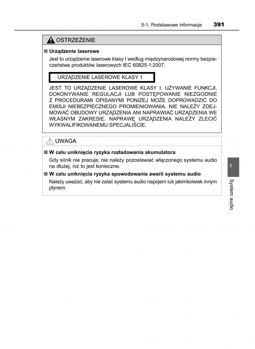 Toyota RAV4 IV 4 instrukcja obslugi / page 391