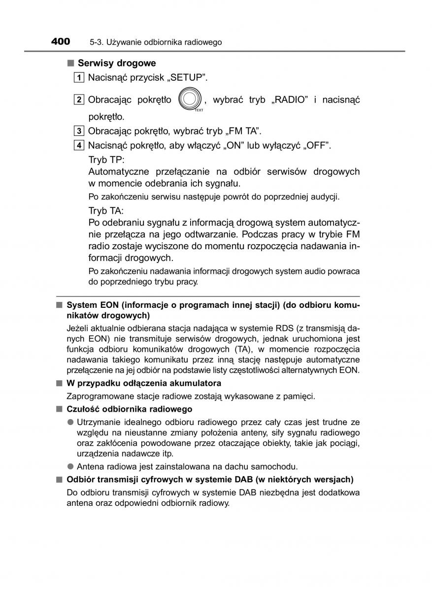 Toyota RAV4 IV 4 instrukcja obslugi / page 400