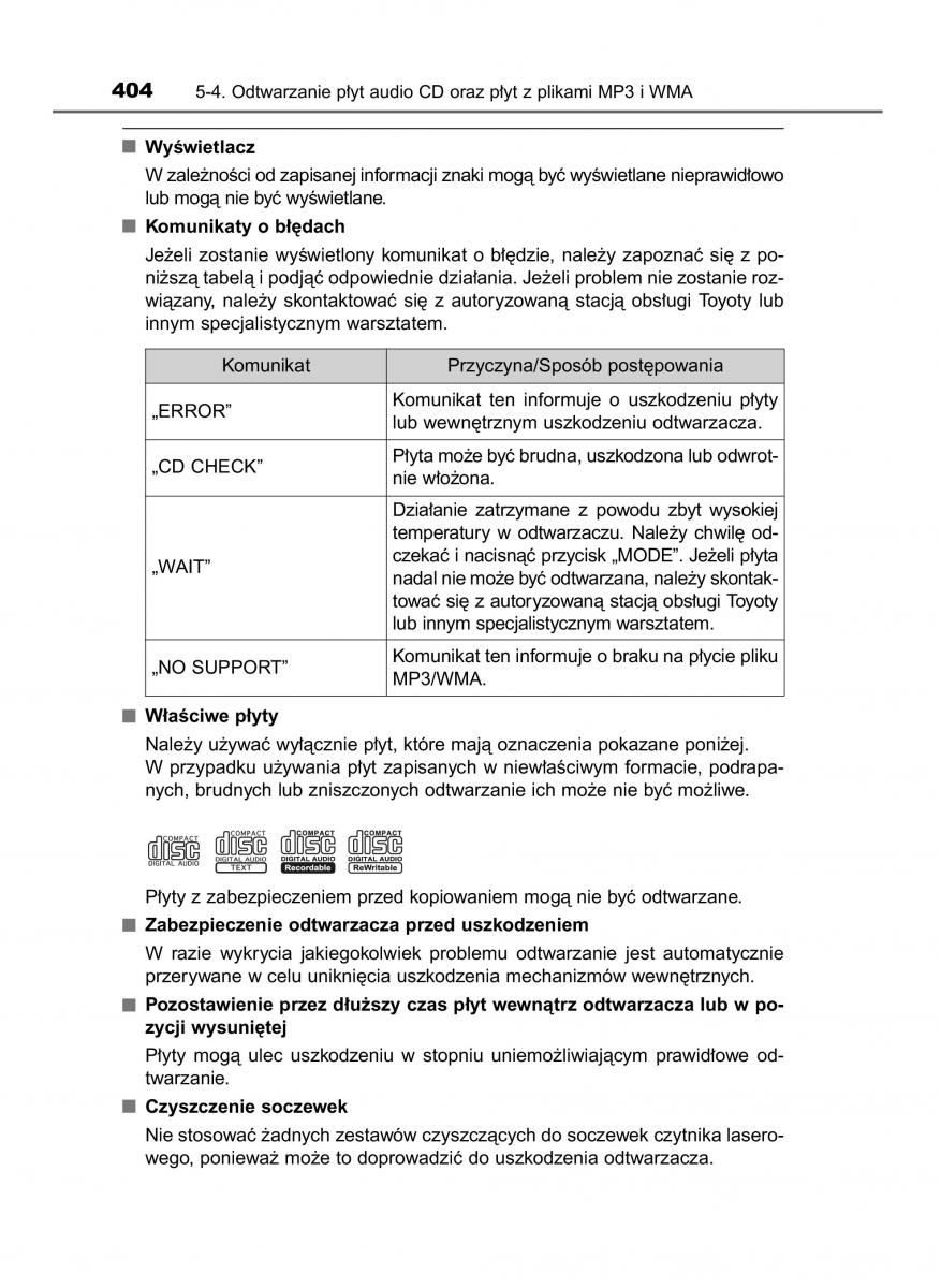 Toyota RAV4 IV 4 instrukcja obslugi / page 404