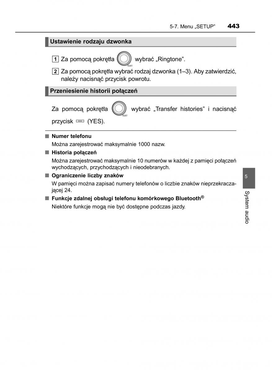 Toyota RAV4 IV 4 instrukcja obslugi / page 443