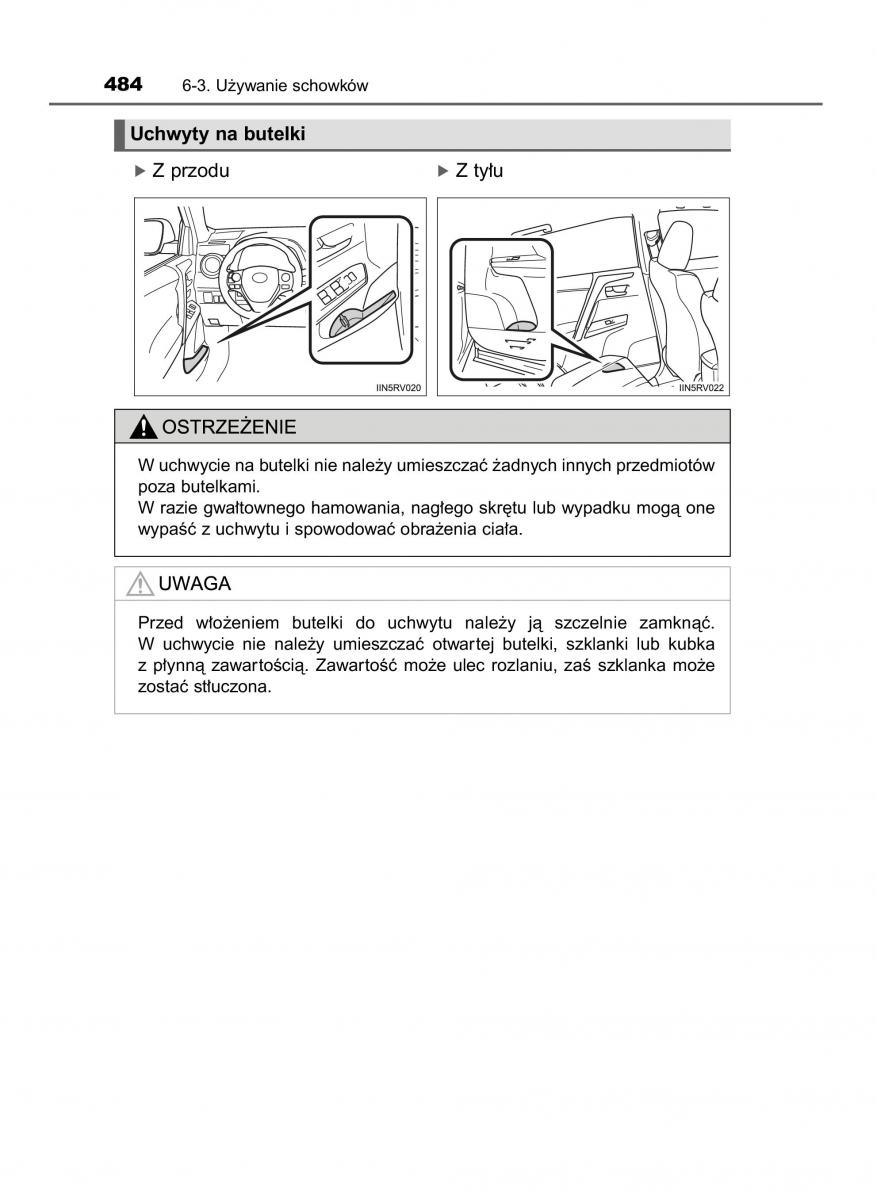 Toyota RAV4 IV 4 instrukcja obslugi / page 484