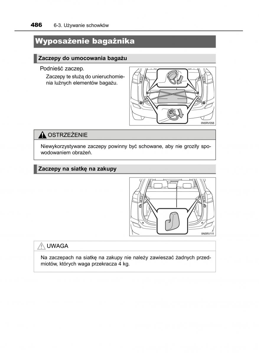 Toyota RAV4 IV 4 instrukcja obslugi / page 486