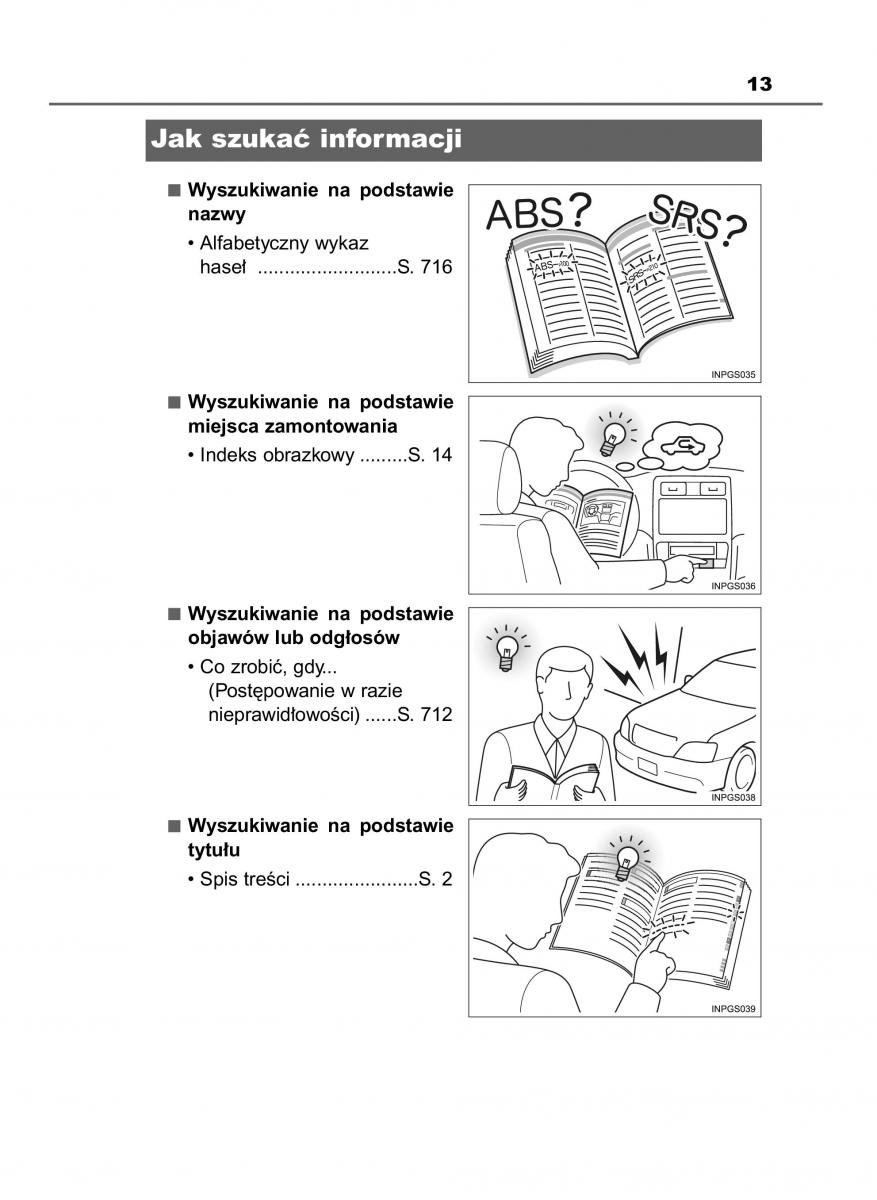 Toyota RAV4 IV 4 instrukcja obslugi / page 13