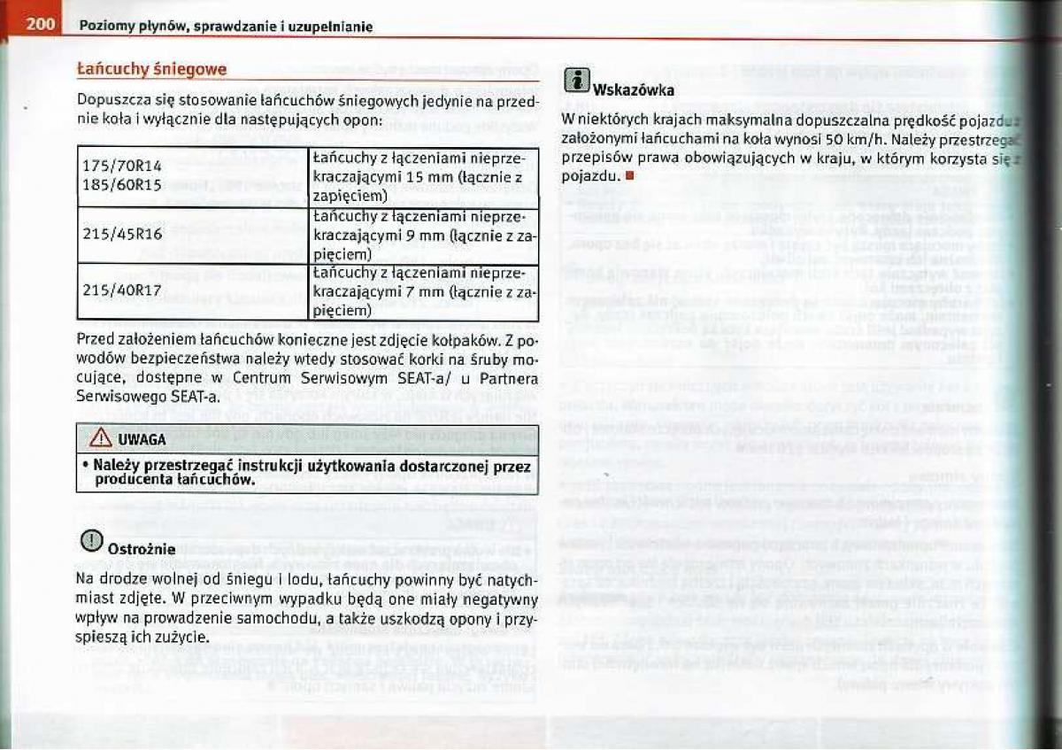 Seat Ibiza IV 4 instrukcja obslugi / page 199