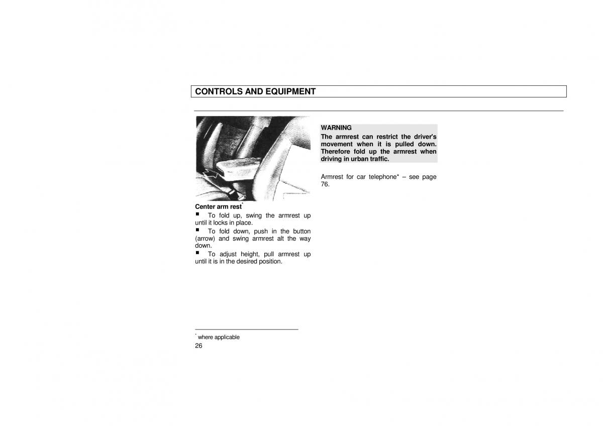 Audi 100 C3 owners manual / page 28