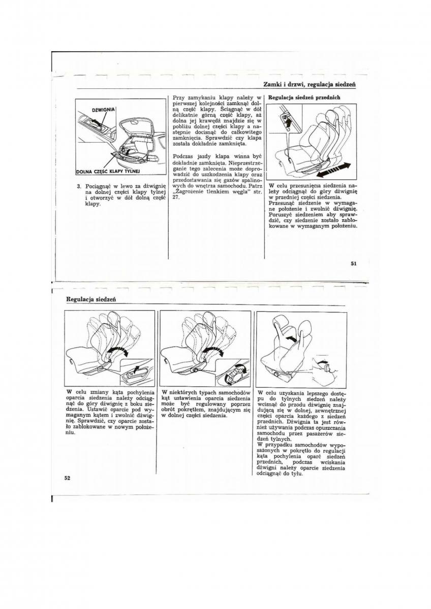 Honda Civic V 5 instrukcja obslugi / page 23
