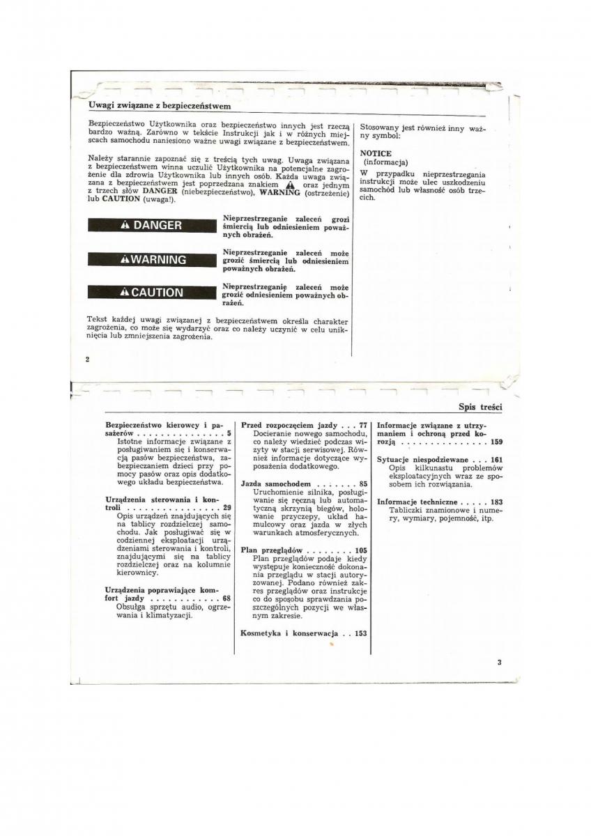Honda Civic V 5 instrukcja obslugi / page 1
