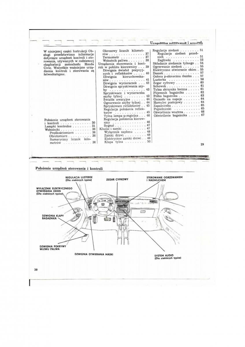 Honda Civic V 5 instrukcja obslugi / page 13