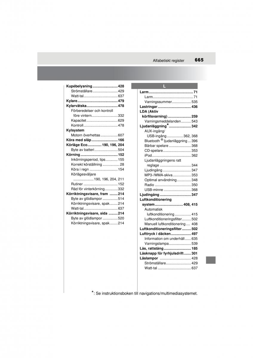 Toyota RAV4 IV 4 instruktionsbok / page 665