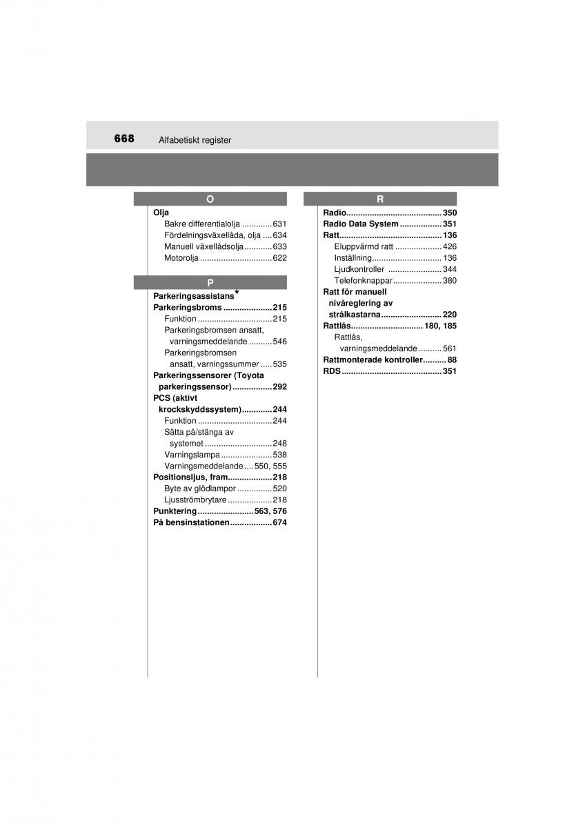 Toyota RAV4 IV 4 instruktionsbok / page 668