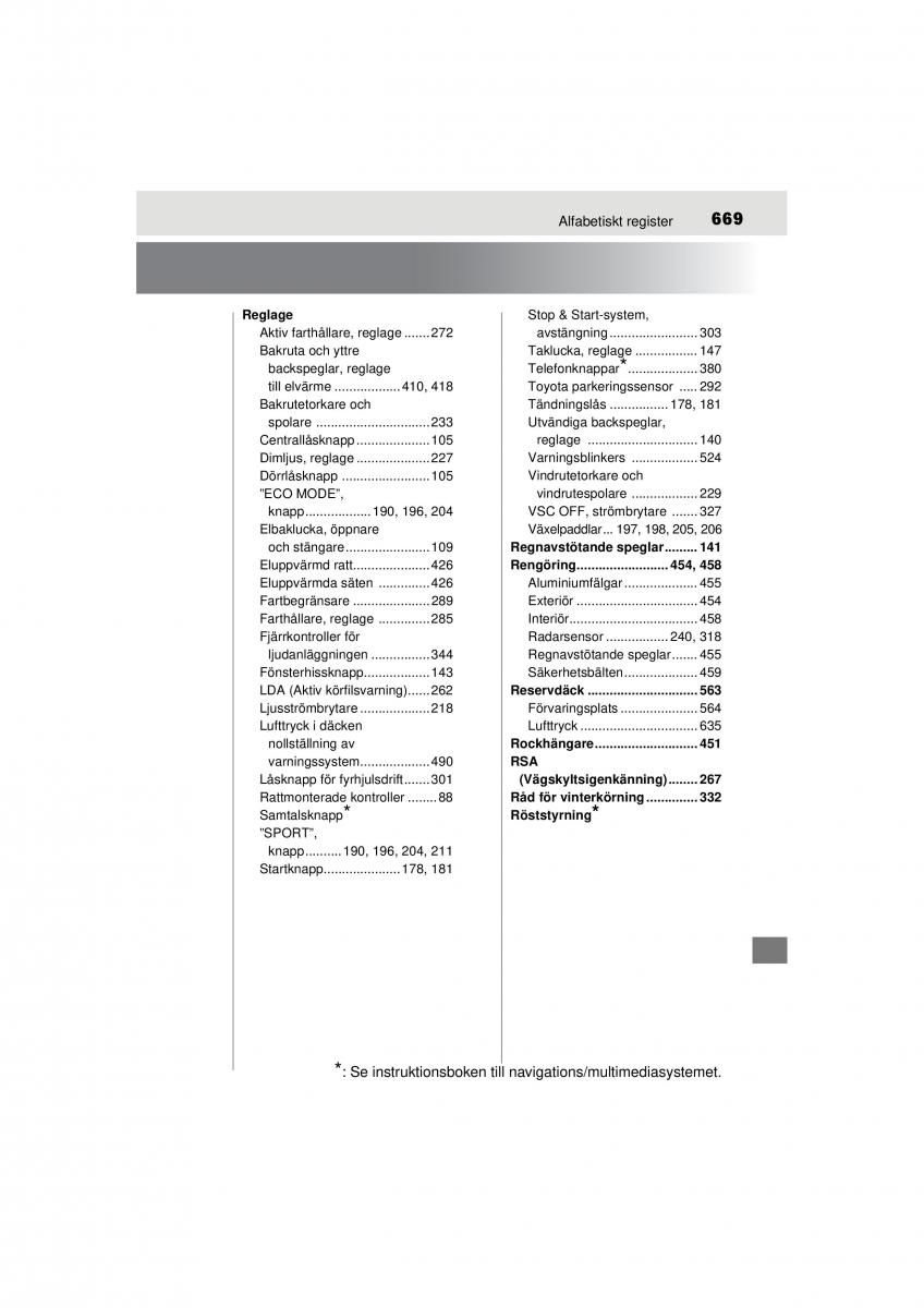 Toyota RAV4 IV 4 instruktionsbok / page 669