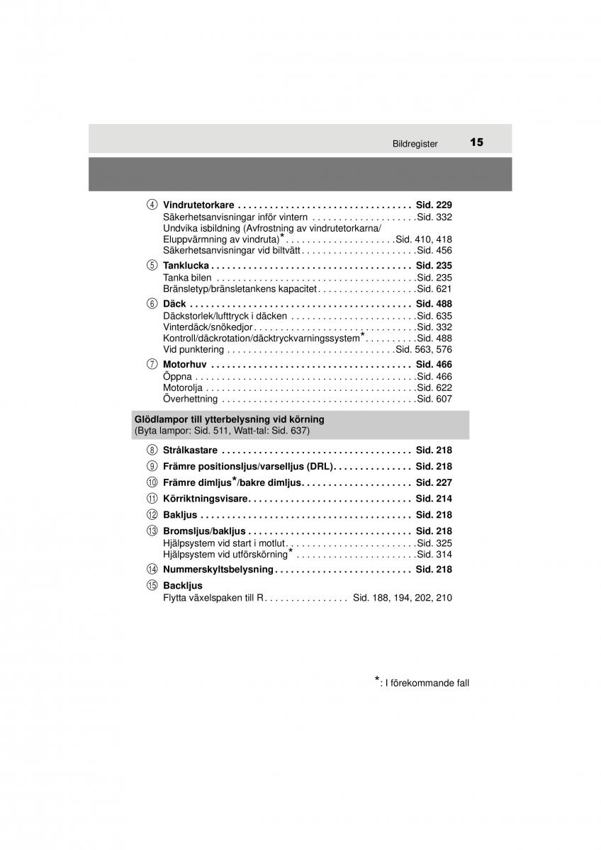 Toyota RAV4 IV 4 instruktionsbok / page 15