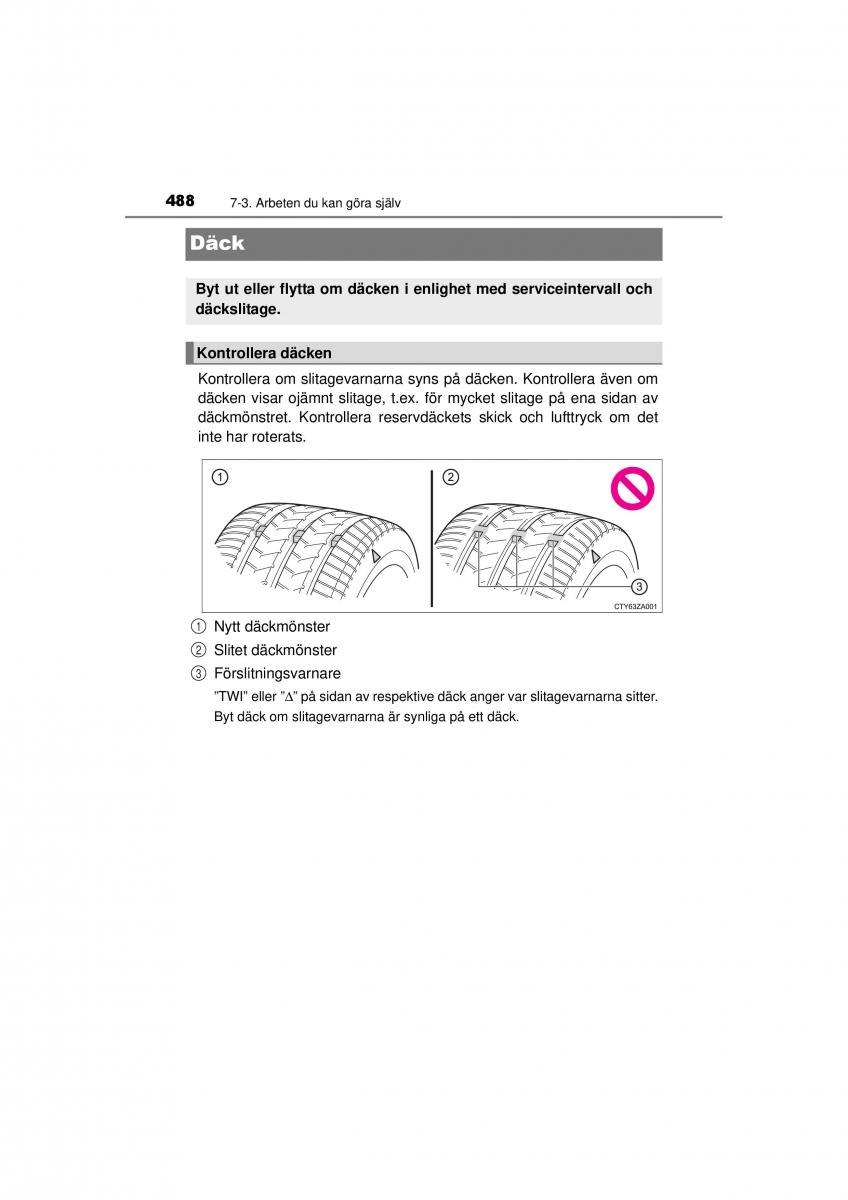 Toyota RAV4 IV 4 instruktionsbok / page 488