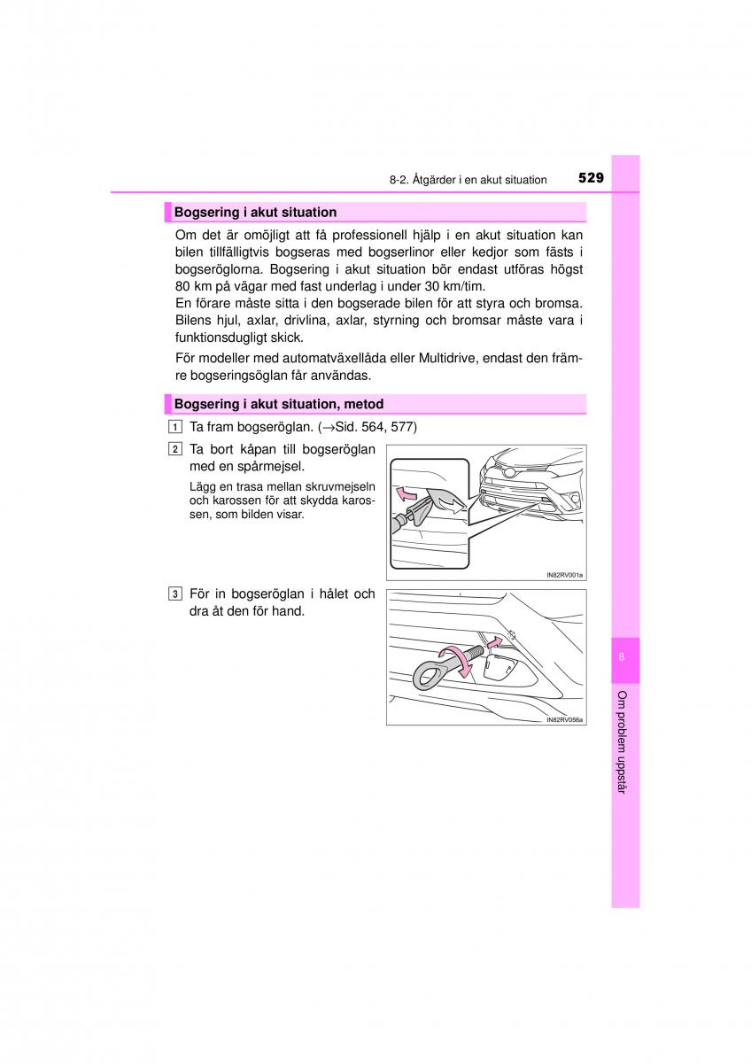 Toyota RAV4 IV 4 instruktionsbok / page 529
