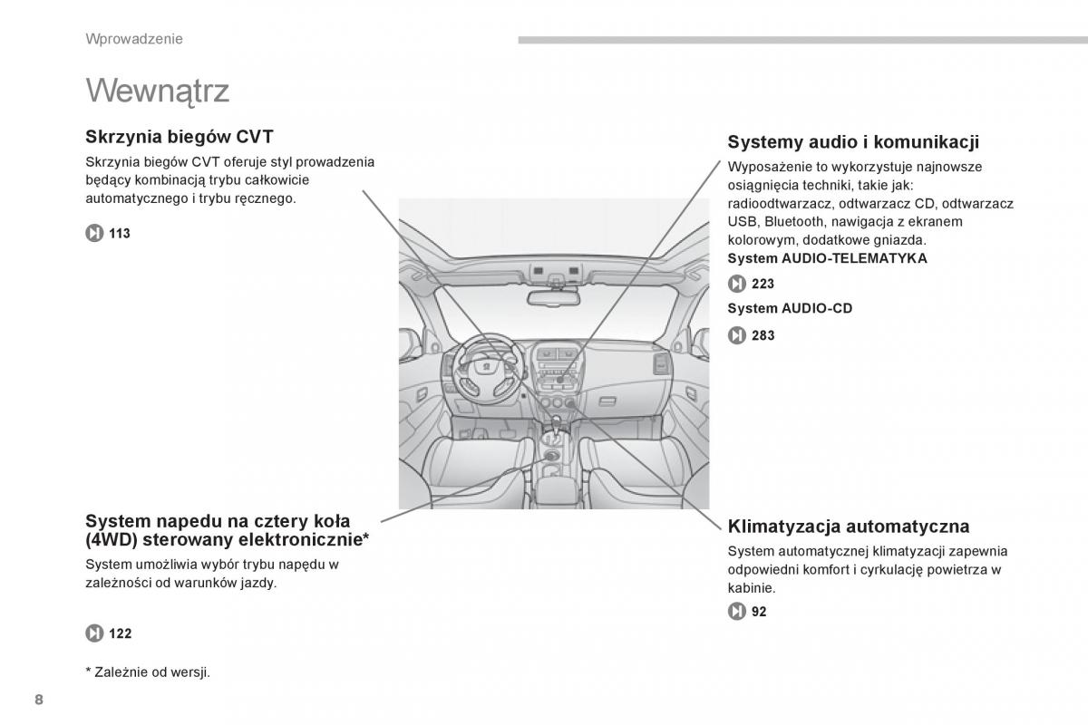 Peugeot 4008 instrukcja obslugi / page 10