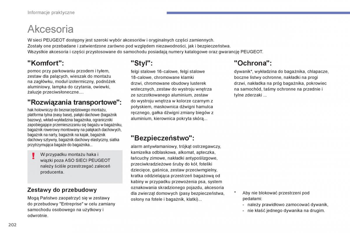 Peugeot 4008 instrukcja obslugi / page 204
