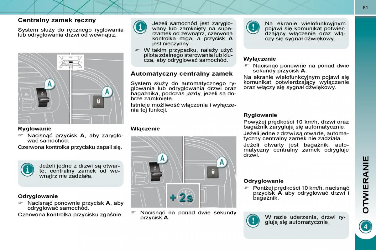 Peugeot 3008 instrukcja obslugi / page 78