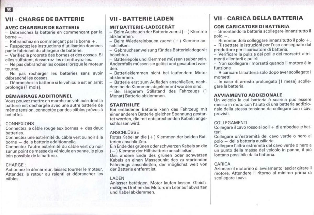 Peugeot 405 instrukcja obslugi / page 97