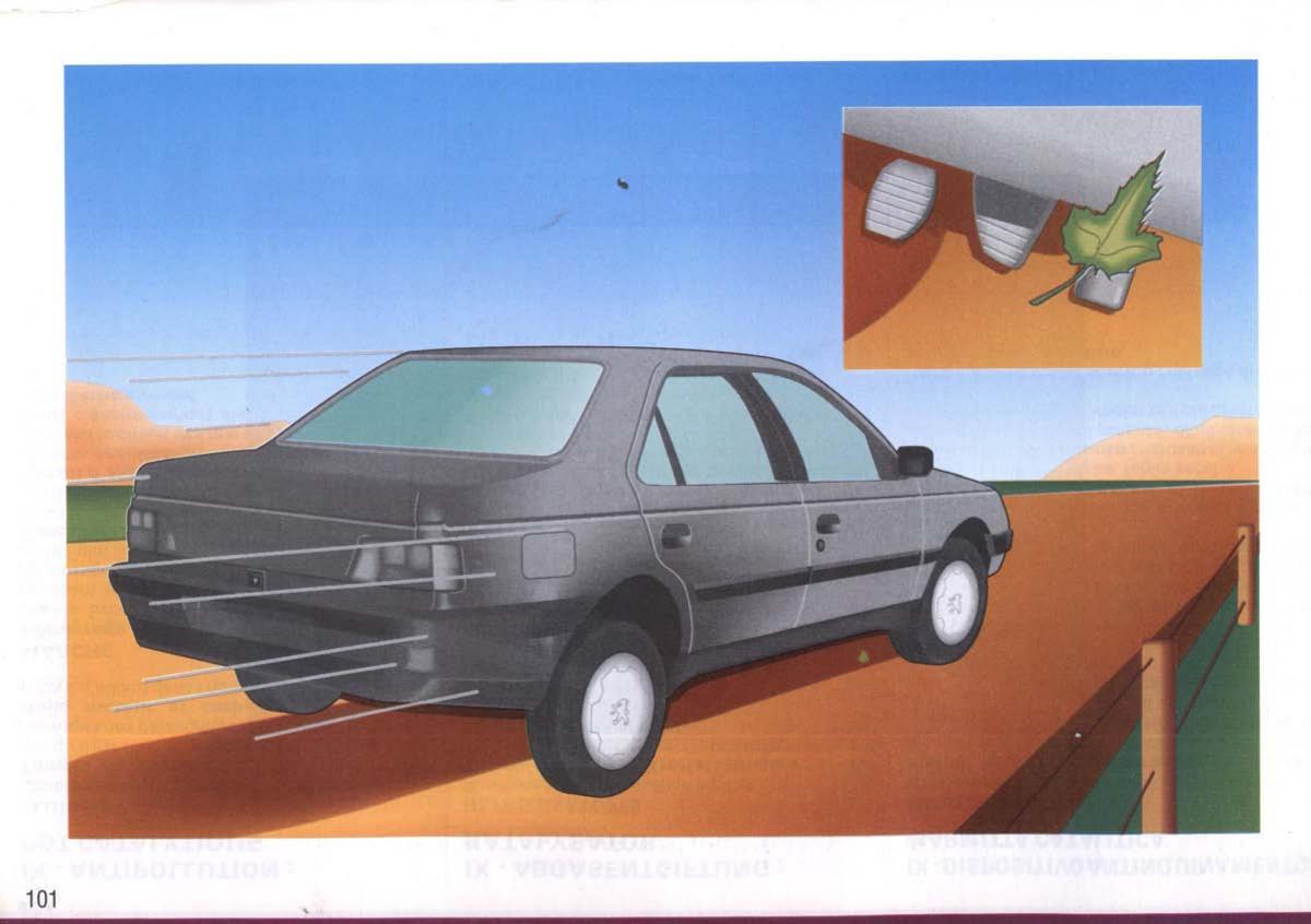 Peugeot 405 instrukcja obslugi / page 102