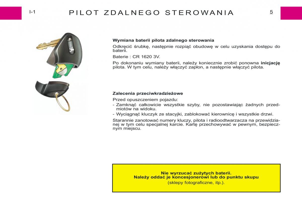 Peugeot Expert I 1 instrukcja obslugi / page 3