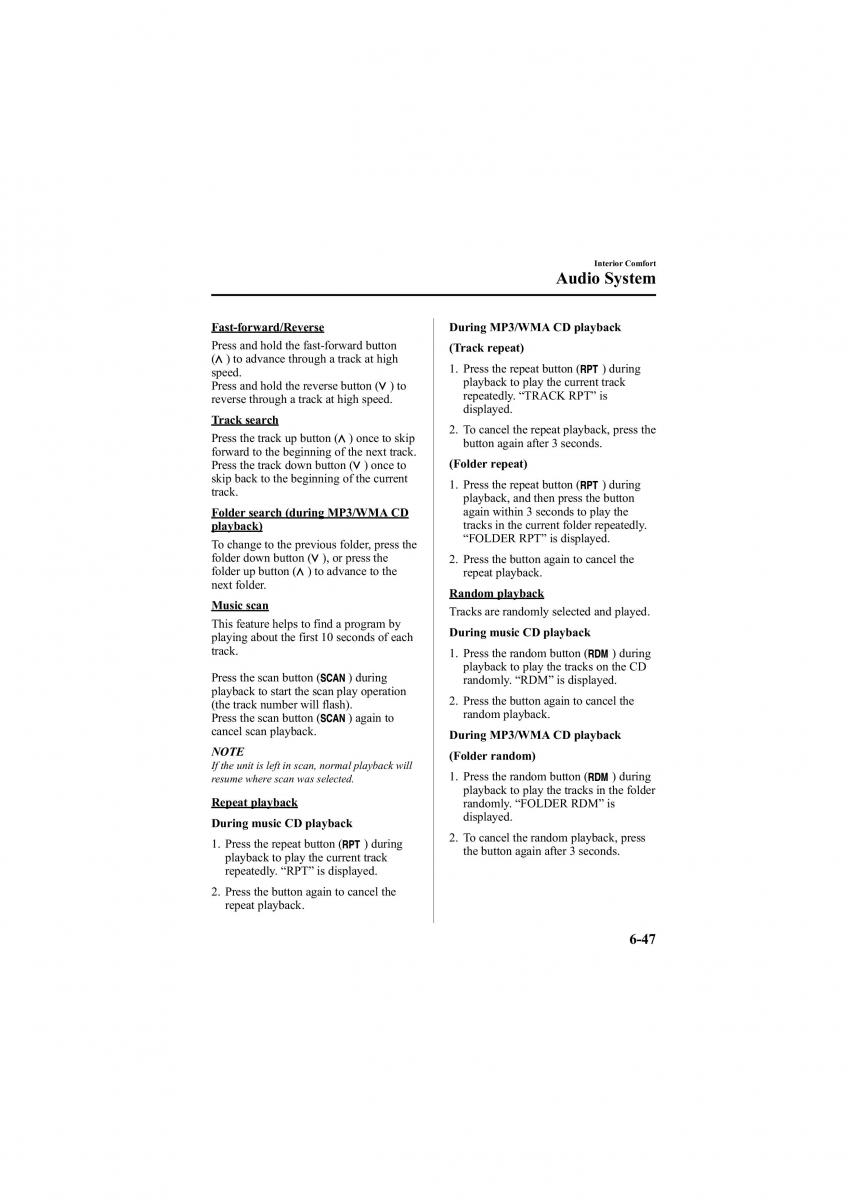 Mazda 6 II 2 owners manual / page 265
