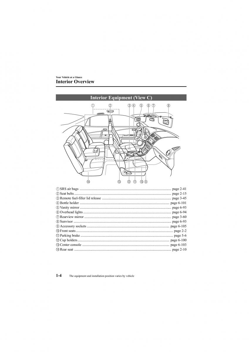 Mazda 6 II 2 owners manual / page 10