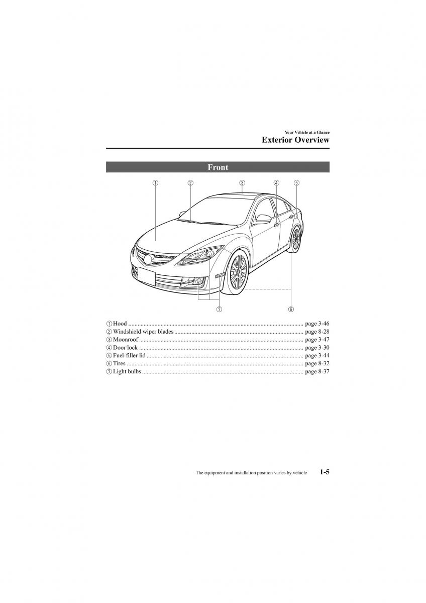 Mazda 6 II 2 owners manual / page 11