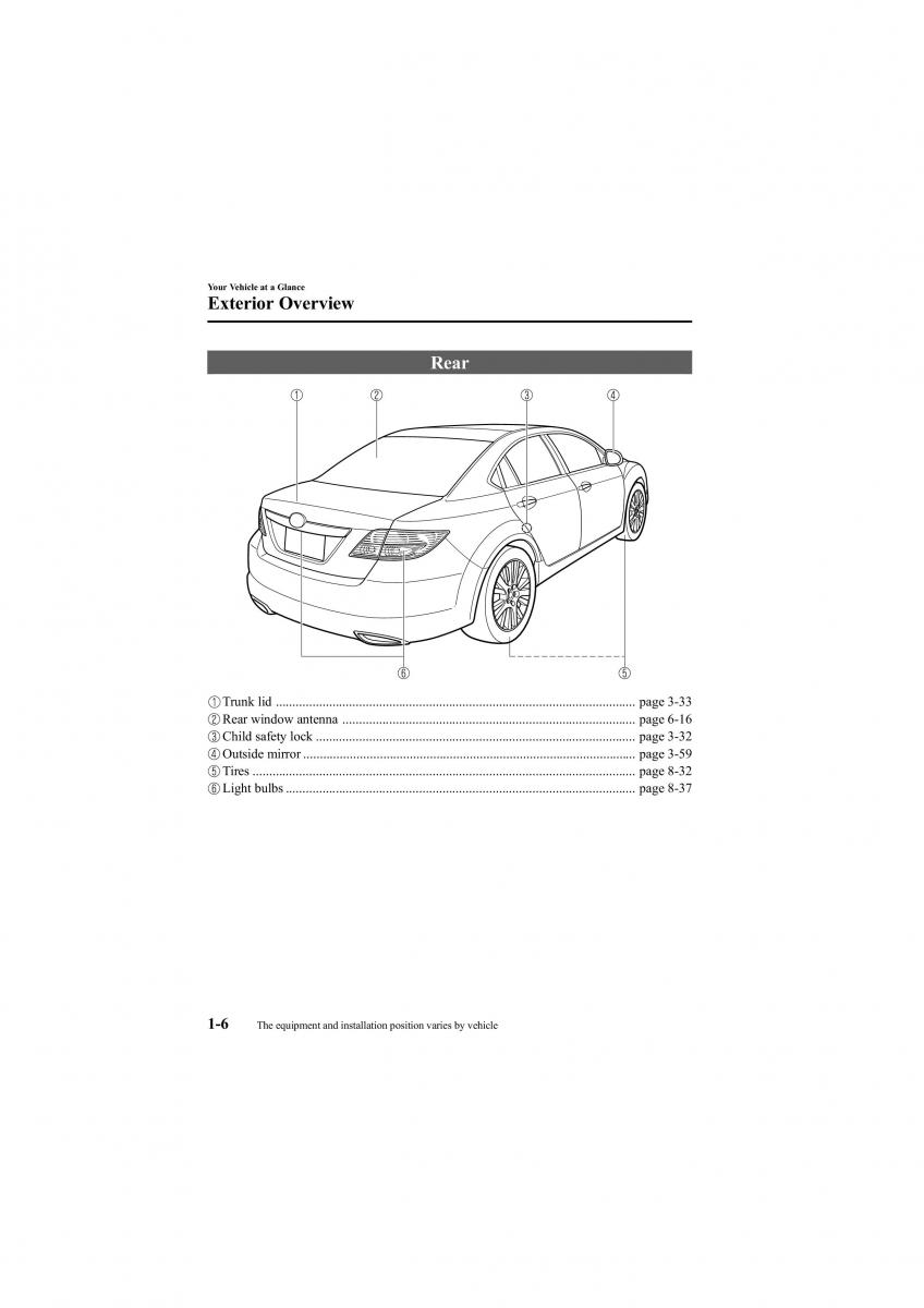 Mazda 6 II 2 owners manual / page 12