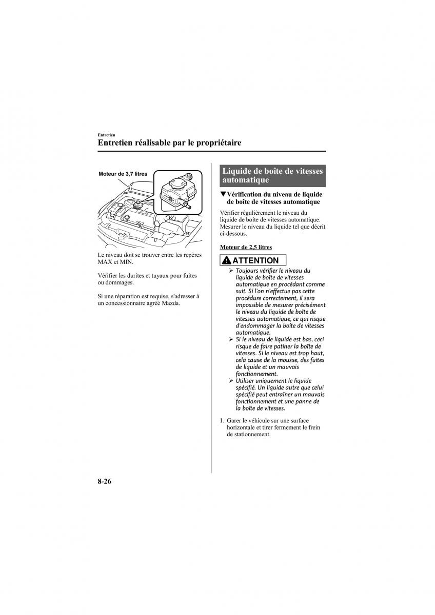 Mazda 6 II 2 manuel du proprietaire / page 410