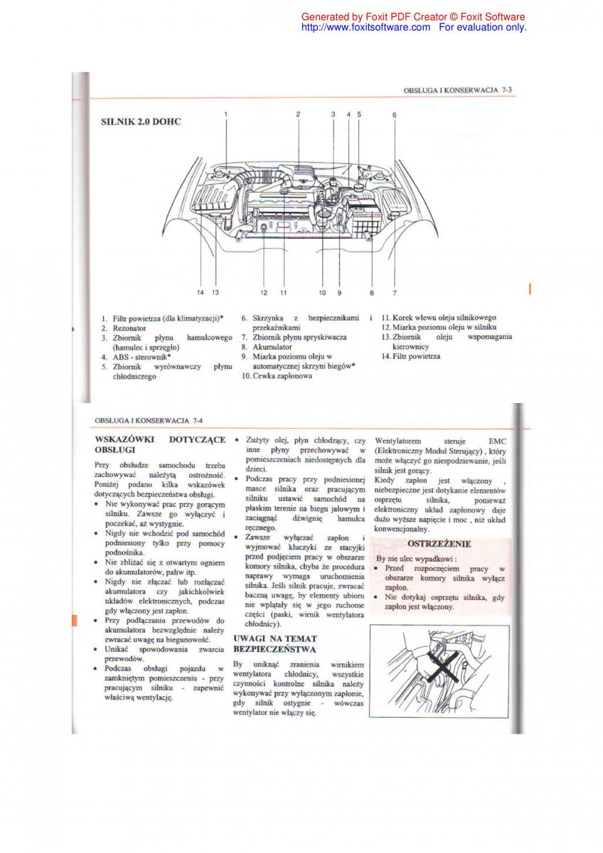 Daewoo Leganza instrukcja obslugi / page 75