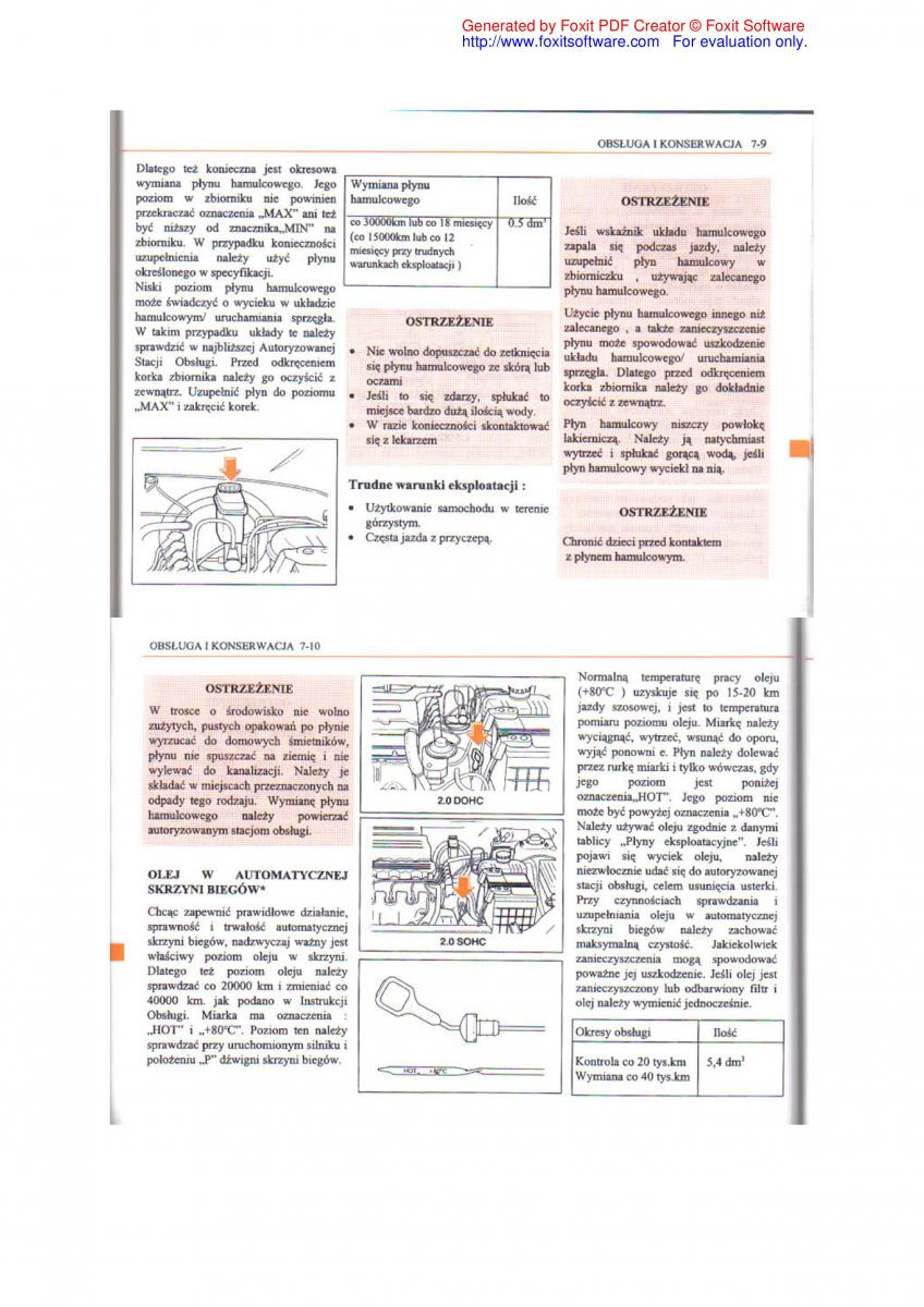 Daewoo Leganza instrukcja obslugi / page 78