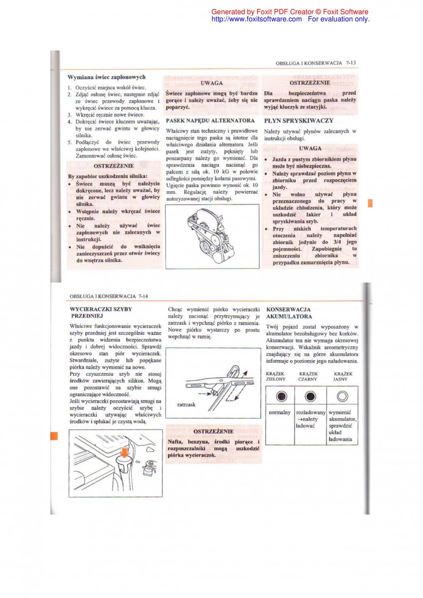 Daewoo Leganza instrukcja obslugi / page 80