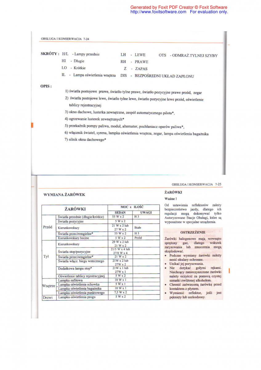 Daewoo Leganza instrukcja obslugi / page 86