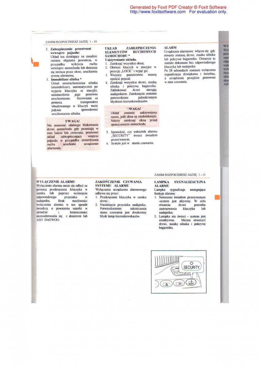 manual  Daewoo Leganza instrukcja / page 9