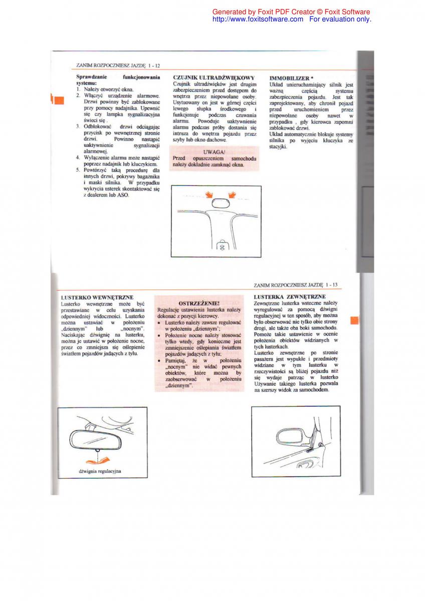 manual  Daewoo Leganza instrukcja / page 10