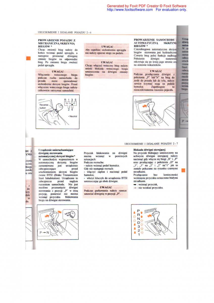 Daewoo Leganza instrukcja obslugi / page 25