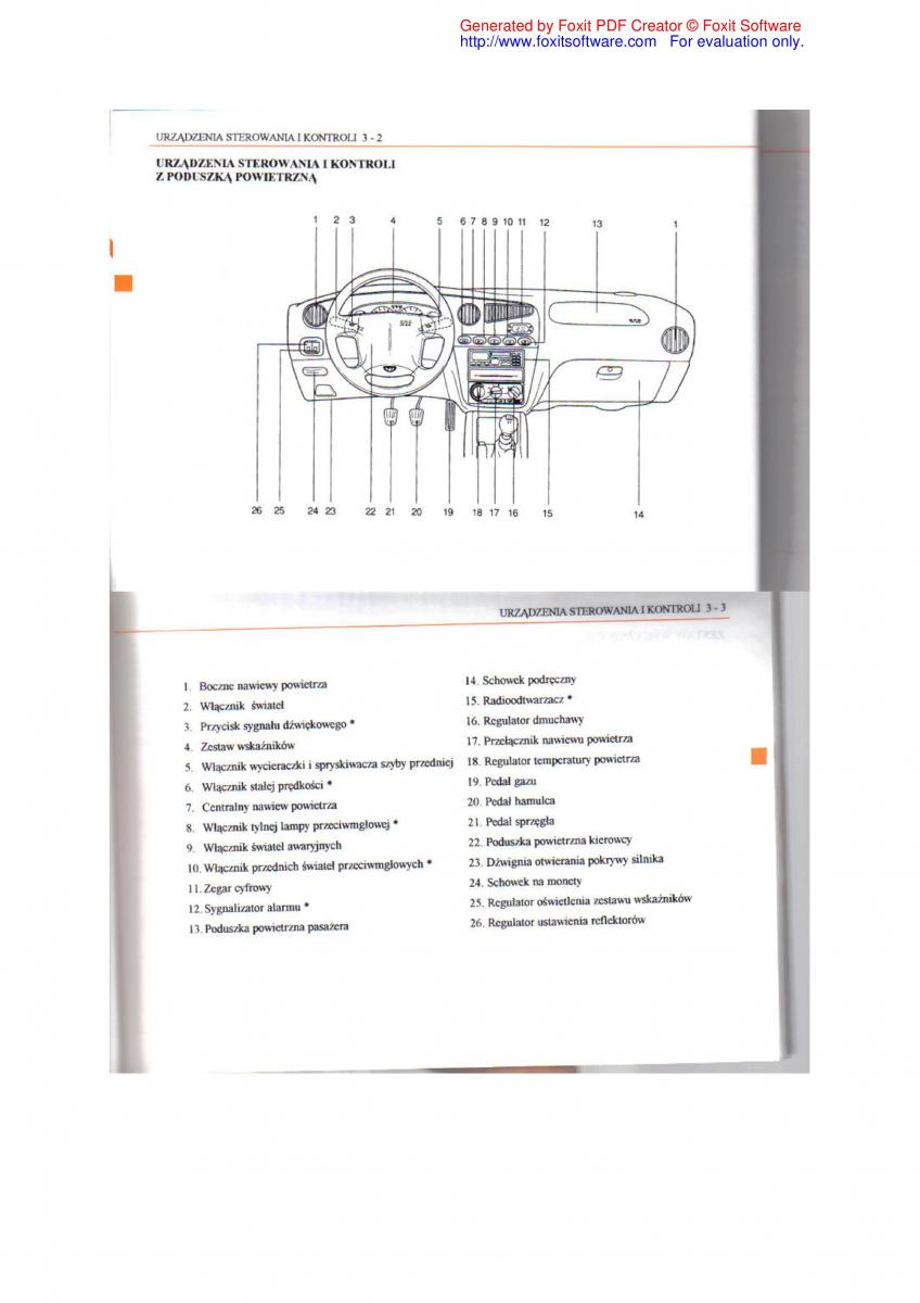 Daewoo Leganza instrukcja obslugi / page 32