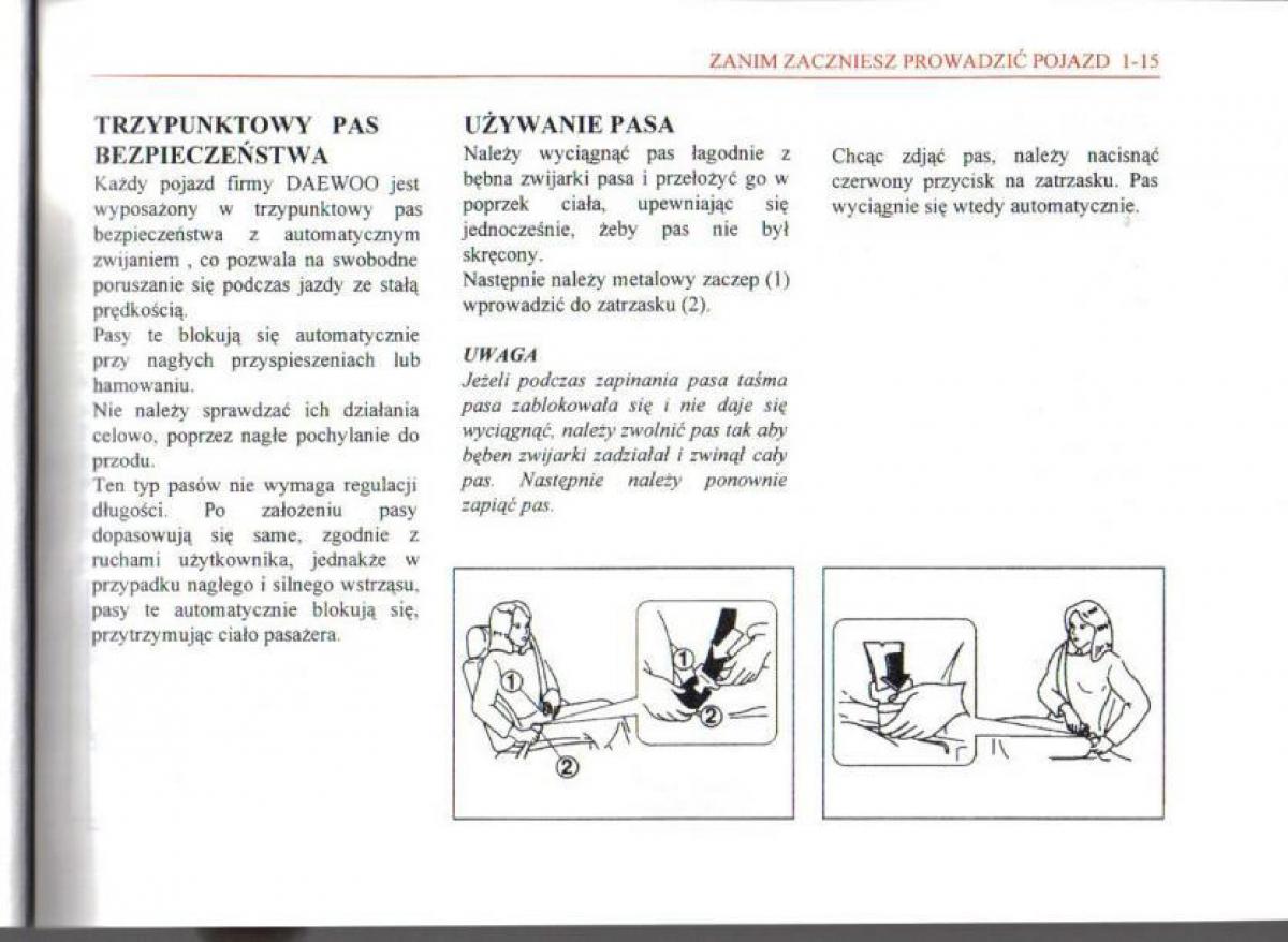 Daewoo Matiz instrukcja obslugi / page 19