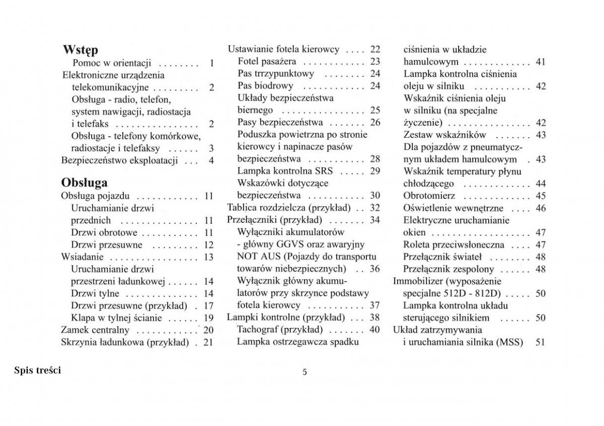 Mercedes Benz Vario instrukcja obslugi / page 7