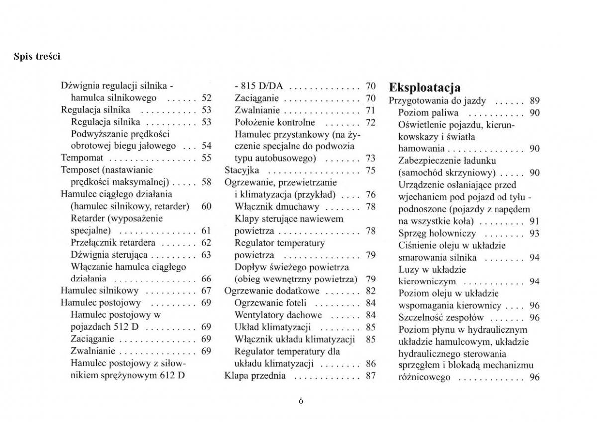 Mercedes Benz Vario instrukcja obslugi / page 8