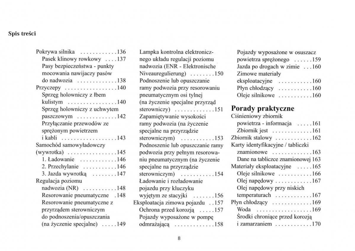 Mercedes Benz Vario instrukcja obslugi / page 10