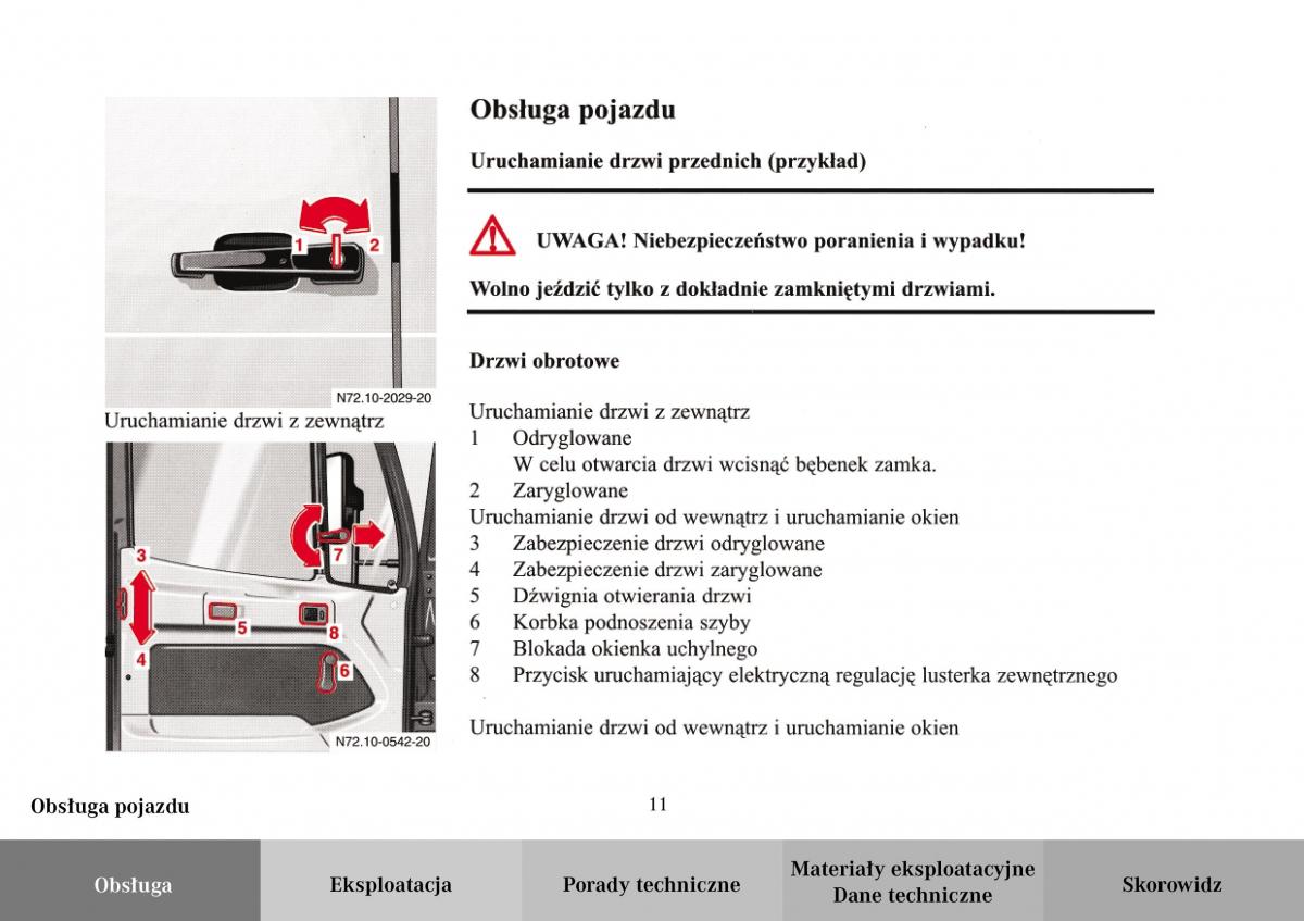 Mercedes Benz Vario instrukcja obslugi / page 13